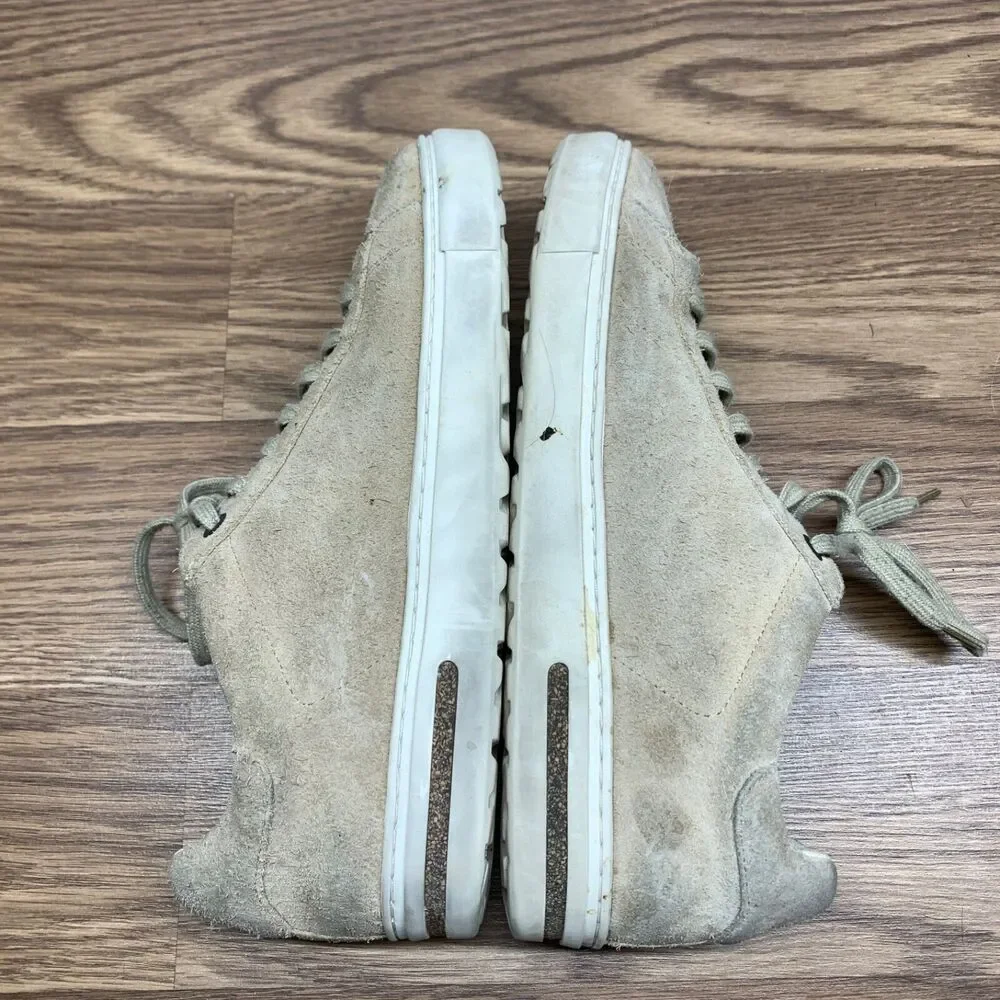 Birkenstock‎ Womens BEND LOW Beige Suede Leather Comfort Sneakers 40